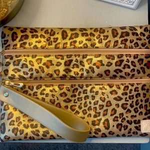Leopard Wristlet